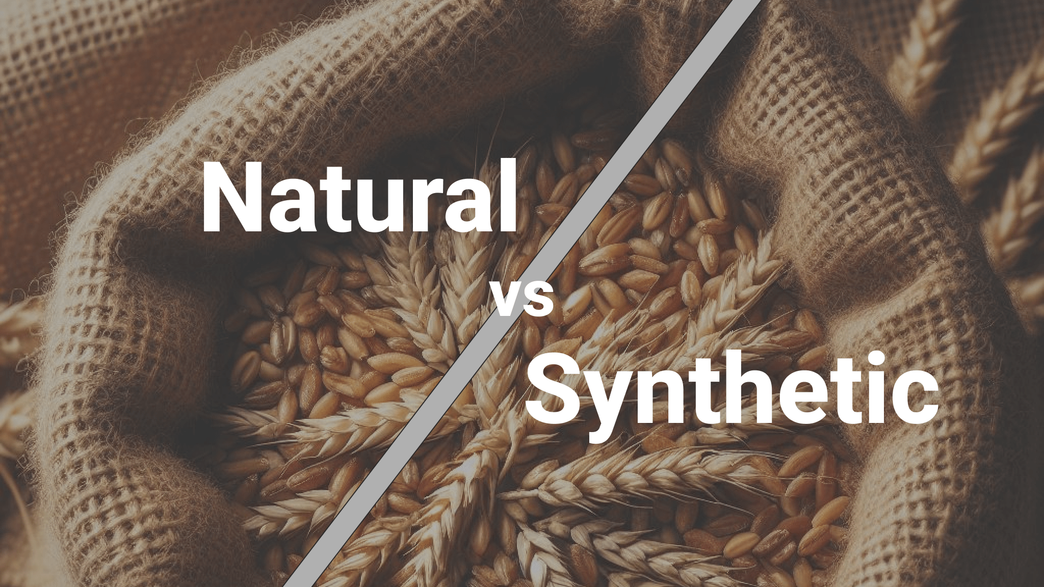 Natural vs synthetic crop - you do not see the difference